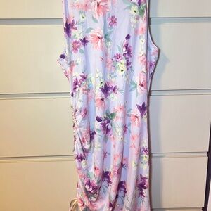 Haute Monde Pastel Floral Open Back Dress